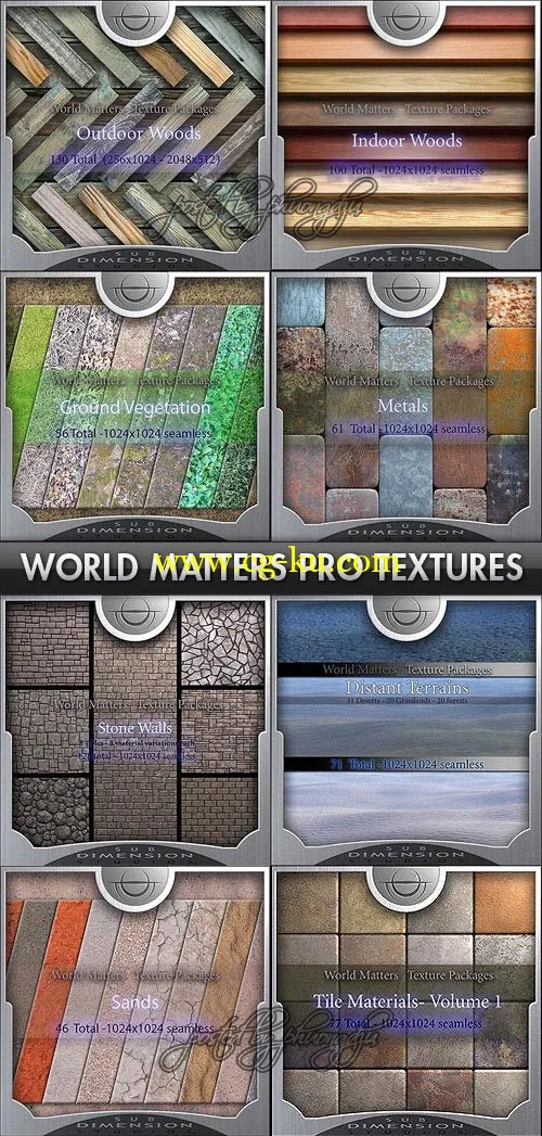 Pro Seamless Textures – Architectural & Nature- repost 建筑瓷砖纹理材质的图片1