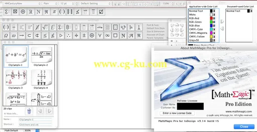 MathMagic Pro Edition For Adobe InDesign 9.14 build 15 MacOSX的图片2