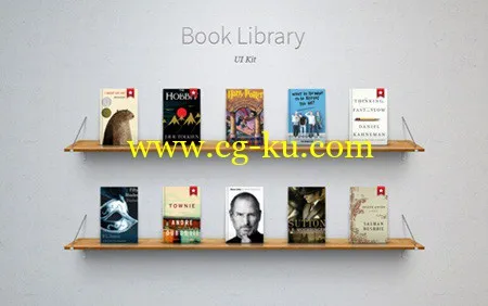 Book Library UI Kit的图片1