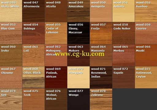 Arroway Textures Wood Volume 02 – Exotic Veneers 木质纹理V2的图片2