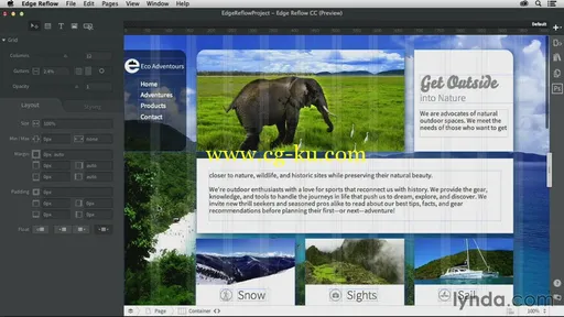 Lynda – Creating a Responsive Design with Edge Reflow的图片3