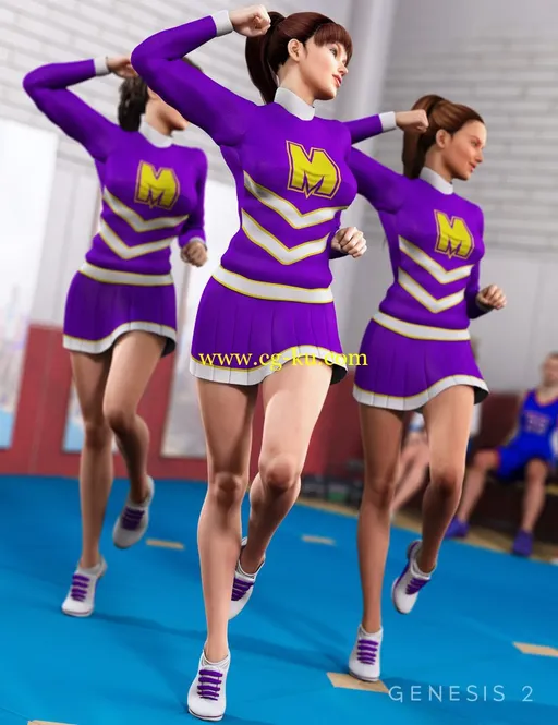 Daz3D Cheerleader Textures的图片1