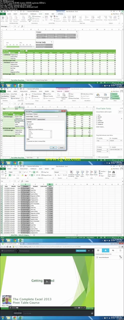 Udemy – The Complete Excel 2013 Pivot Table Course的图片2