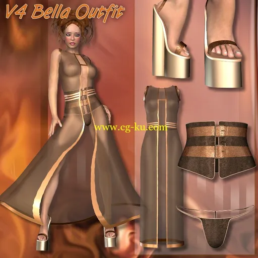 Renderosity V4 Bella Outfit的图片1