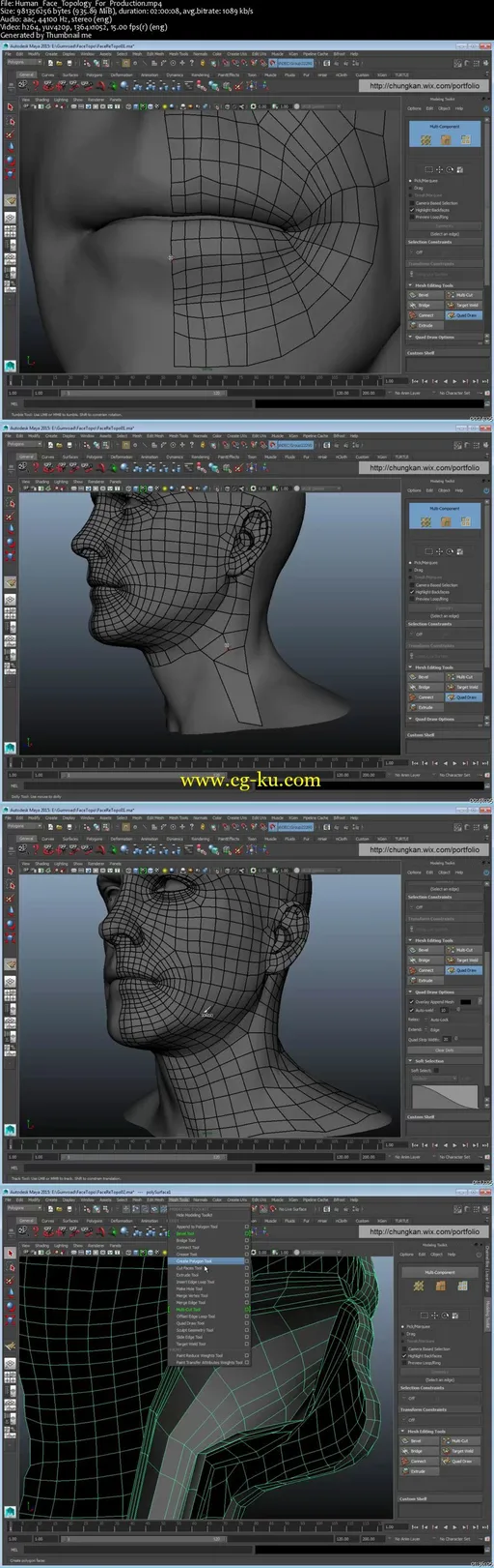 Human Face Topology For Production by Chung Kan的图片1