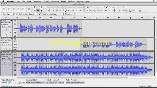 Lynda – Up and Running with Audacity (updated Aug 14, 2015)的图片1