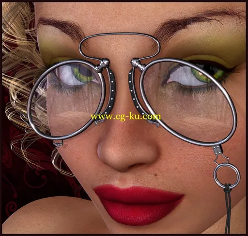 Renderosity Pd-Pince-Nez Glasses的图片1