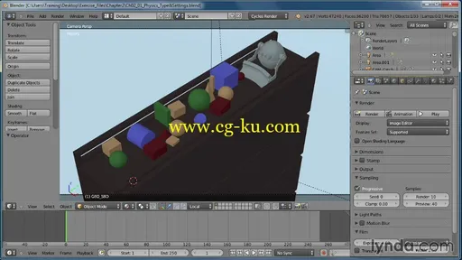 Lynda.com – Creating Rigid Body Simulations in Blender (2013)的图片3