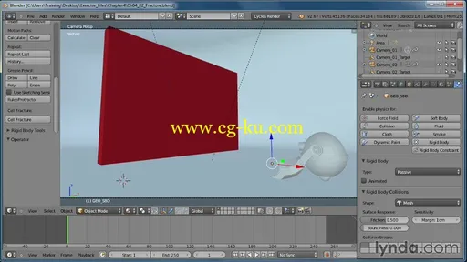 Lynda.com – Creating Rigid Body Simulations in Blender (2013)的图片4