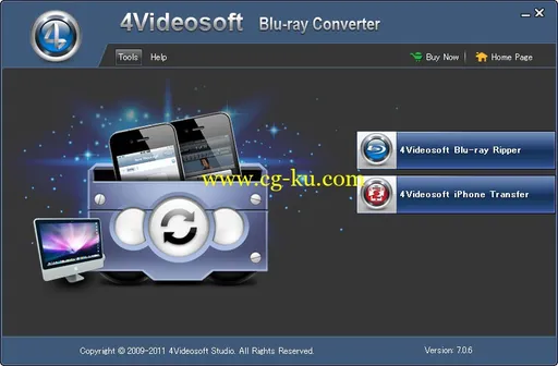4Videosoft Blu-ray Converter 7.0.50的图片1
