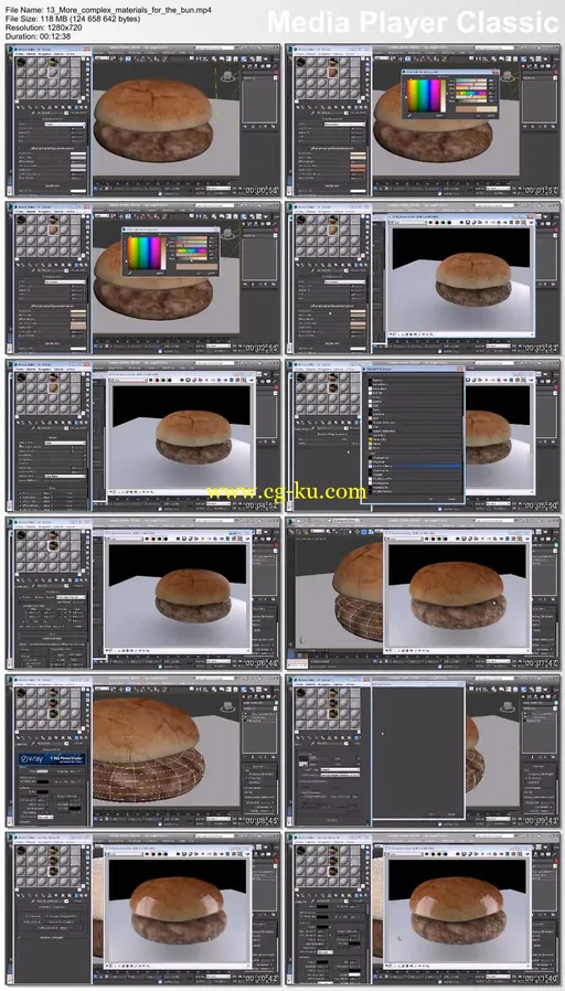 Dixxl Tuxxs – Creating Digital Food in 3ds Max and ZBrush 创建汉堡教程的图片2