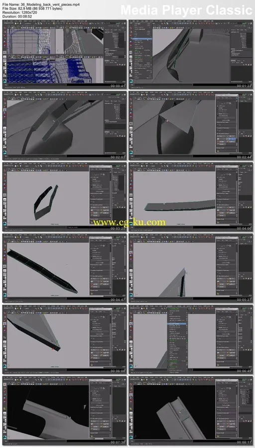 Dixxl Tuxxs – Automotive Modeling in Maya 奥迪R8汽车建模教程的图片2