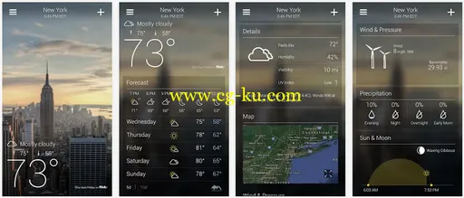 Yahoo! Weather v1.1.1  Android的图片2