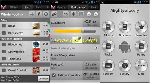 Mighty Grocery Shopping List v3.0 Android的图片2