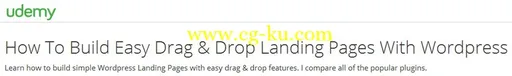 How To Build Easy Drag & Drop Landing Pages With WordPress的图片1