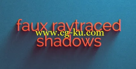 Faux Raytraced Shadow Preset – Presets for After Effects (VideoHive)的图片1