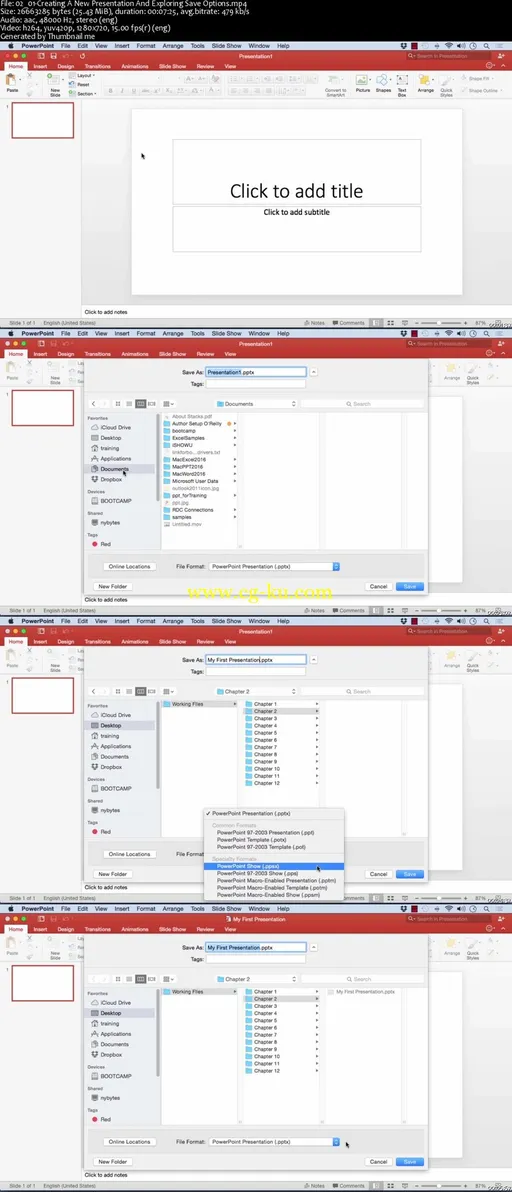 Learning PowerPoint 2016 for Mac的图片2