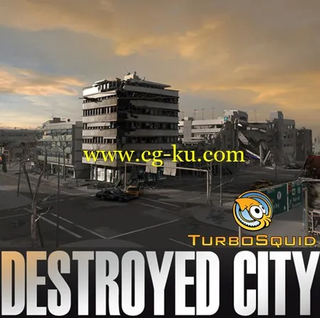 Turbosquid 3D Model: Destroyed City Blocks的图片1