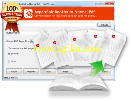 Axpertsoft Booklet to Normal PDF 1.3.10的图片1