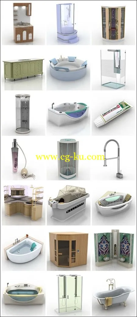 Sanitary Ware 3D Models的图片1