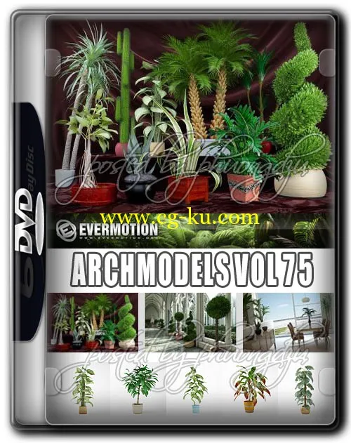 Evermotion – Archmodels vol 75 室内植物的图片1