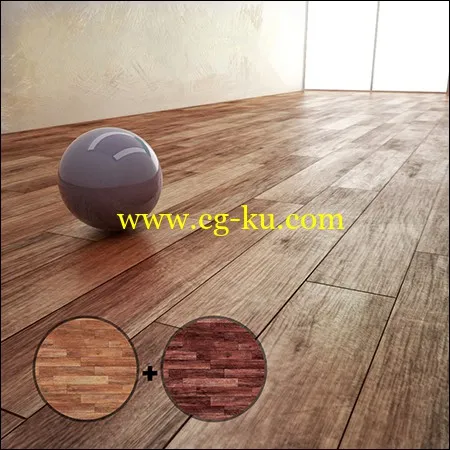 Parquet Material With 2 Texture的图片1