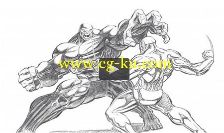 Drawing a Superhero fight scene from start to finish的图片1