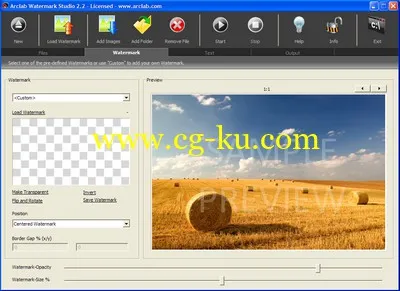 Arclab Watermark Studio 3.51的图片1