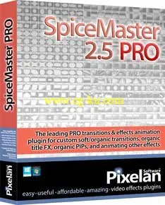 Pixelan SpiceMaster Pro for Vegas / Premiere / Cyberlink / Magix / AfterEffects 2.5 (x86/x64)的图片1