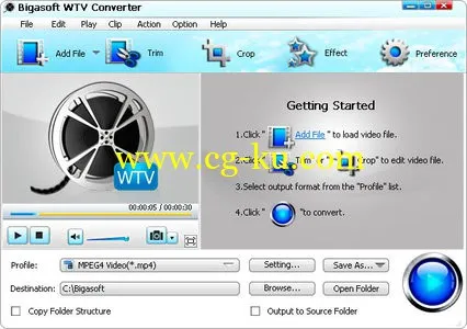 Bigasoft WTV Converter 5.0.7.5736的图片1