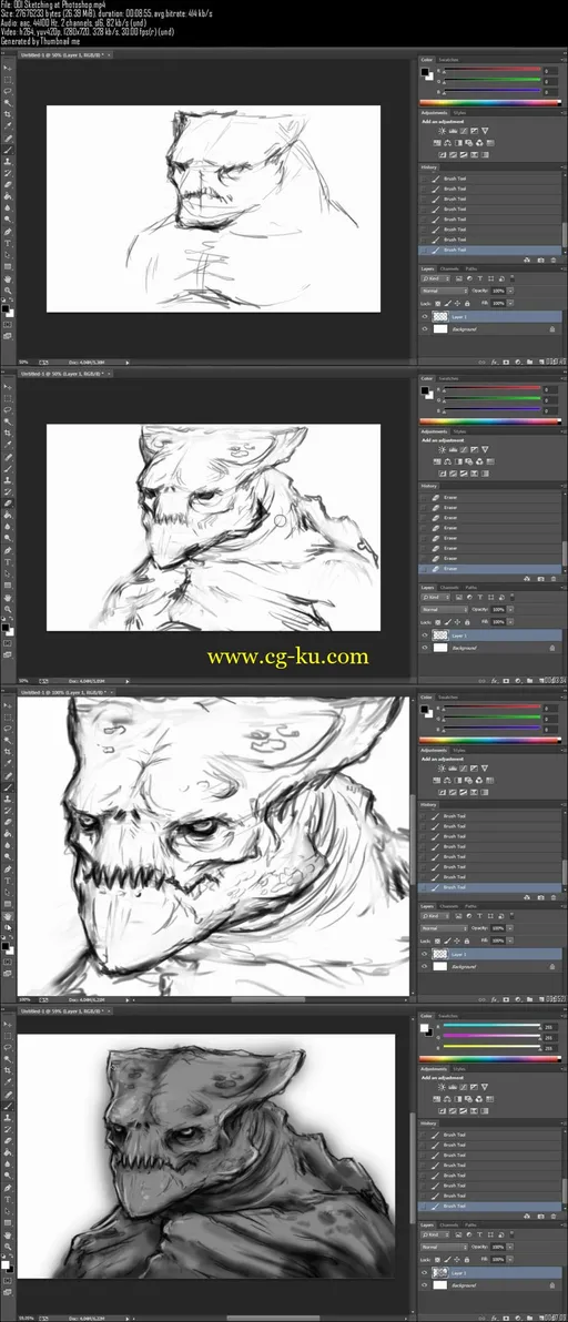 How to sculpt Creature Concept at ZBrush的图片2