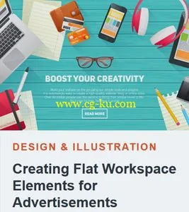 TutsPlus – Creating Flat Workspace Elements for Advertisements的图片1