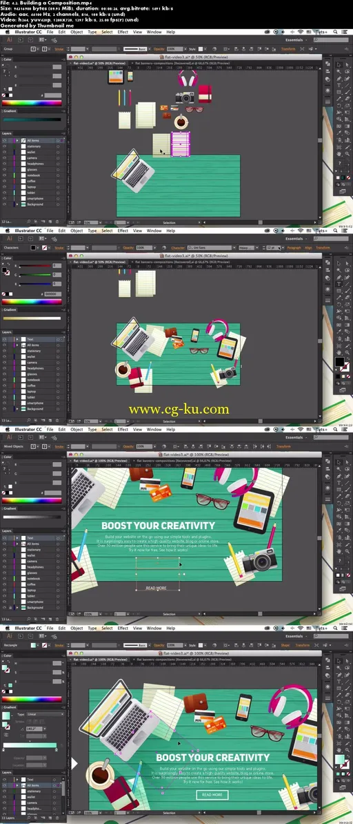 TutsPlus – Creating Flat Workspace Elements for Advertisements的图片2