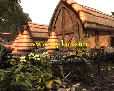 Arteria 3D Medieval Farm Pack 中世纪的农场模型包的图片1