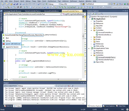 JetBrains dotCover for VS 2.5.574.60的图片1