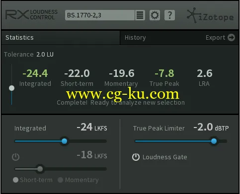 iZotope RX Loudness Control v1.01 WiN的图片1