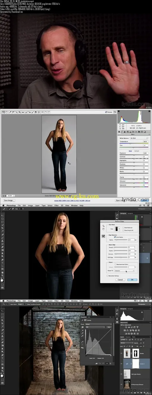 Lynda – Portrait Project: Changing a Studio Background的图片2