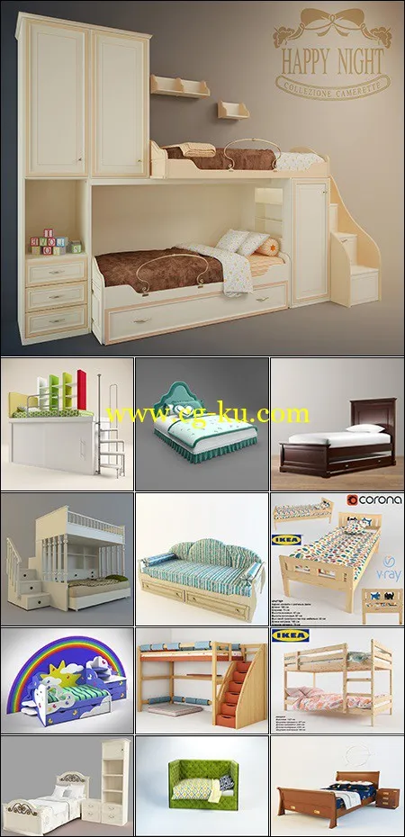 Classic Childroom Bed的图片1