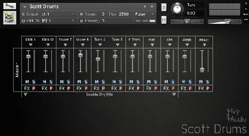 Ivy Audio – Scott Drums KONTAKT的图片1