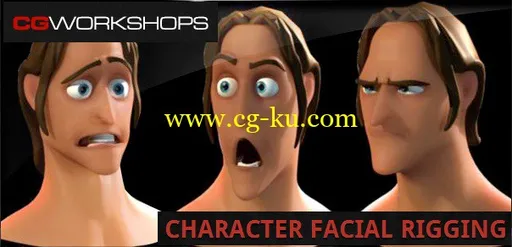 CGWorkshops – Character Facial Rigging With Judd Simantov 面部表情肌肉控制教程的图片1