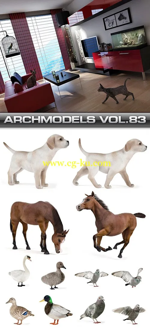 Archmodels vol 83 动物模型的图片1