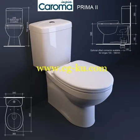 Caroma Prima II toilet的图片1