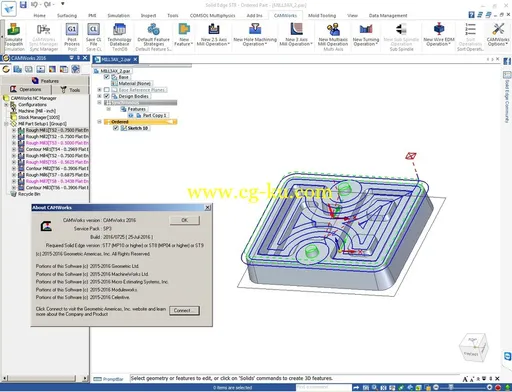 CAMWorks 2016 SP3 for Solid Edge的图片2