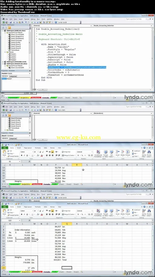 Lynda – Excel 2010: Macros in Depth的图片2