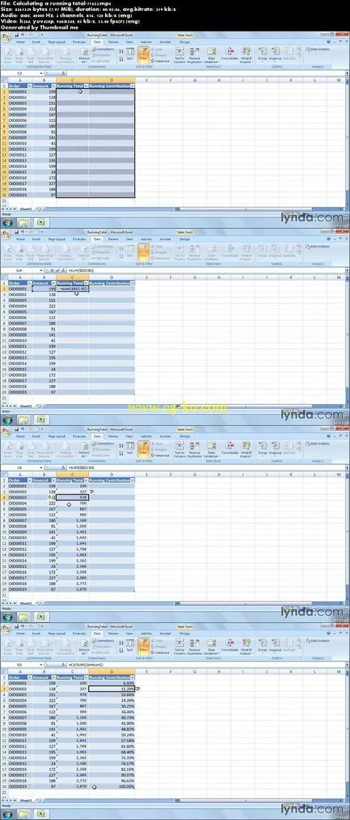 Lynda – Excel 2007: Business Statistics的图片2