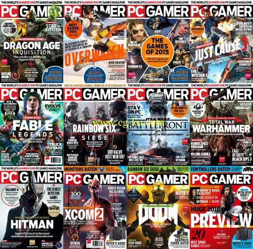 PC Gamer USA – 2015 Full Year Issues Collection-P2P的图片1
