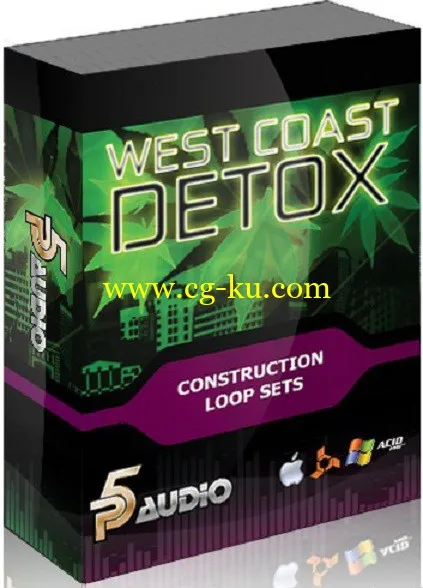 P5Audio West Coast Detox Hip Hop Loops Sets WAV AiFF REX的图片1