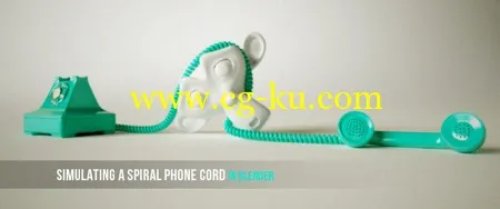 CGCookie Simulating a Spiral Phone Cord in Blender (Blender螺旋电话线模拟制作教程)的图片2