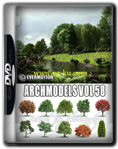 Evermotion Archmodels Vol 58 MAX 树木模型的图片2