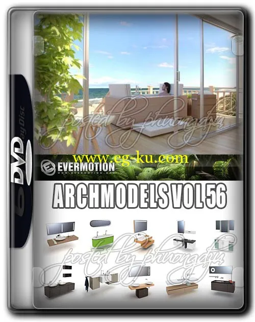 Evermotion Archmodels Vol 56 浴室家具的图片1